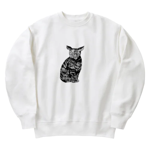 愛猫 Heavyweight Crew Neck Sweatshirt