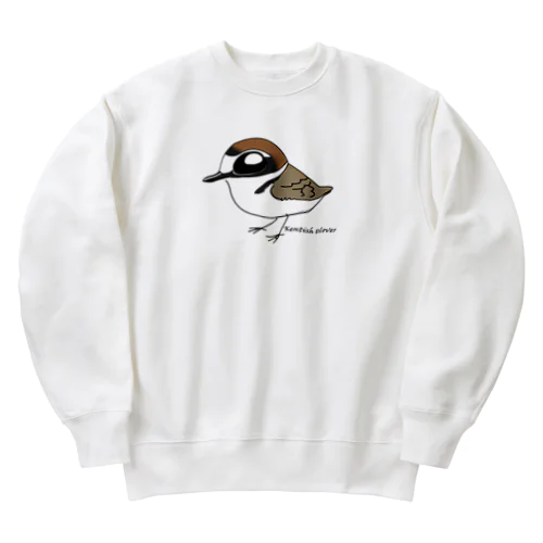 シロチドリ Heavyweight Crew Neck Sweatshirt