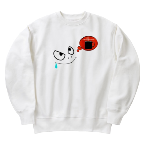 にたりと三白眼 Heavyweight Crew Neck Sweatshirt