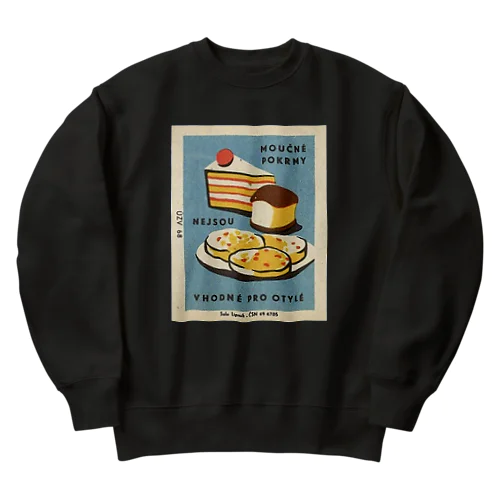 チェコ・スロヴァキア マッチ（パンとケーキ） Heavyweight Crew Neck Sweatshirt