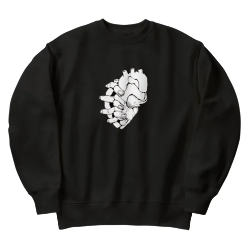 My heart aches. Heavyweight Crew Neck Sweatshirt