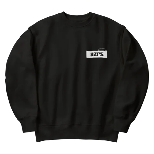 azrsロゴ(white) Heavyweight Crew Neck Sweatshirt