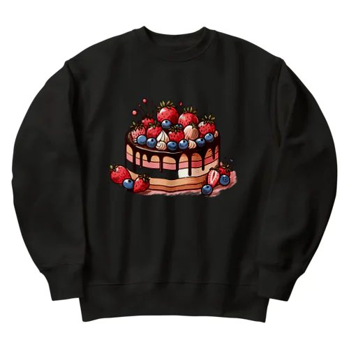 可愛らしいケーキ Heavyweight Crew Neck Sweatshirt