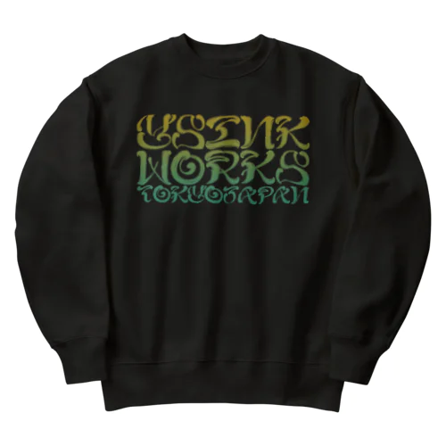 Y's Lettering  Heavyweight Crew Neck Sweatshirt