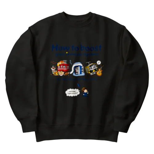 元気の秘訣 !  Heavyweight Crew Neck Sweatshirt