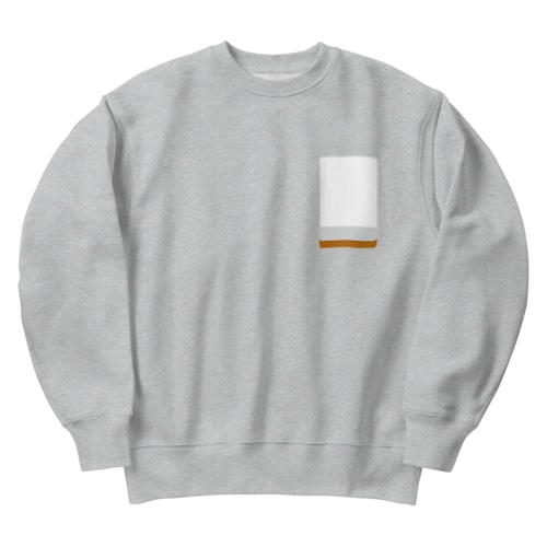 白 ( 麻雀グッズ ) Heavyweight Crew Neck Sweatshirt