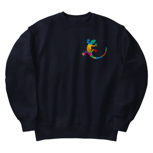 カラフルヤモリ Heavyweight Crew Neck Sweatshirt