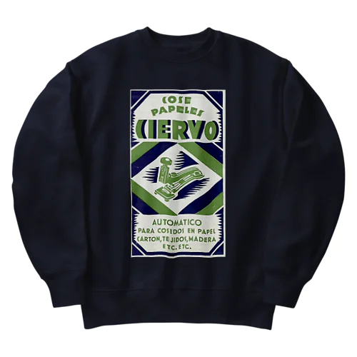 スペイン・バルセロナ 1930年 ホチキス Heavyweight Crew Neck Sweatshirt