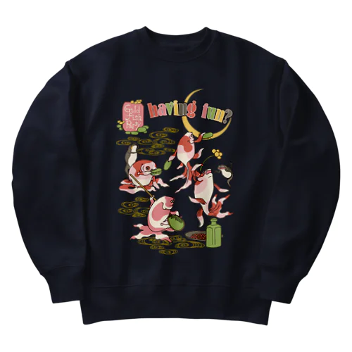 g​o​l​d​f​i​s​h​ ​p​a​r​t​y Heavyweight Crew Neck Sweatshirt