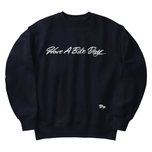 HABD straight logo / Blush Heavyweight Crew Neck Sweatshirt