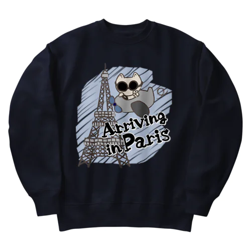 Arriving in Paris Heavyweight Crew Neck Sweatshirt