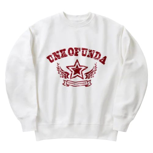 UNK OF UNDA(★カレッジレッド) Heavyweight Crew Neck Sweatshirt