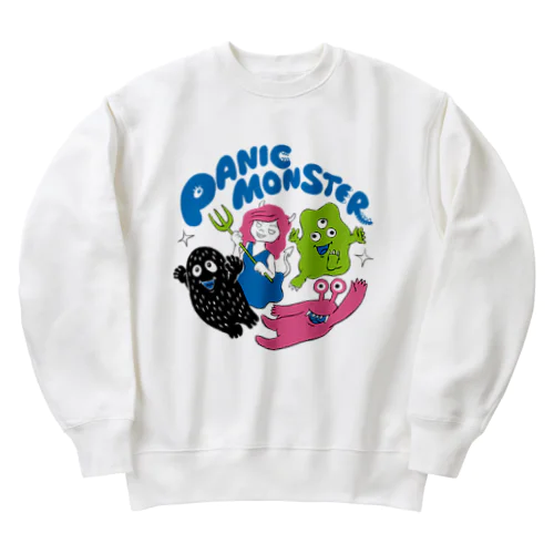 パニックモンスター ／Bカラー Heavyweight Crew Neck Sweatshirt