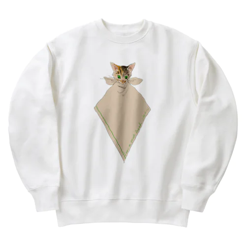 潔癖症な猫 Heavyweight Crew Neck Sweatshirt