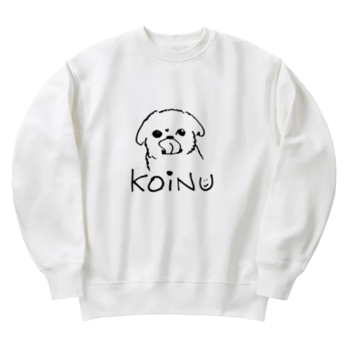 こいぬのスウェット(ぺろ) Heavyweight Crew Neck Sweatshirt