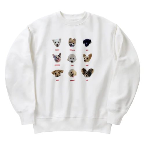 私のおともだちの犬たち Heavyweight Crew Neck Sweatshirt