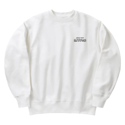 contact with nature  Heavyweight Crew Neck Sweatshirt