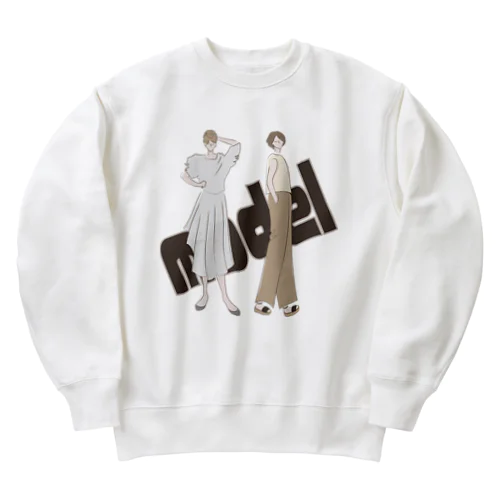 model Heavyweight Crew Neck Sweatshirt