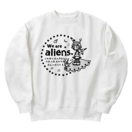 我々は宇宙人だ Heavyweight Crew Neck Sweatshirt