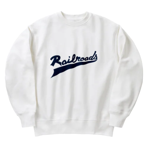 Railroadsロゴ　あお Heavyweight Crew Neck Sweatshirt