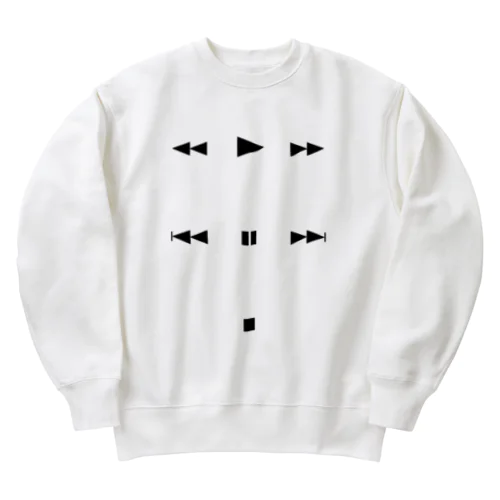 DVDとかのリモコンのボタン Heavyweight Crew Neck Sweatshirt