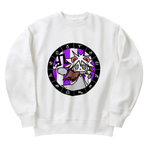 しし座 パターン2 Heavyweight Crew Neck Sweatshirt