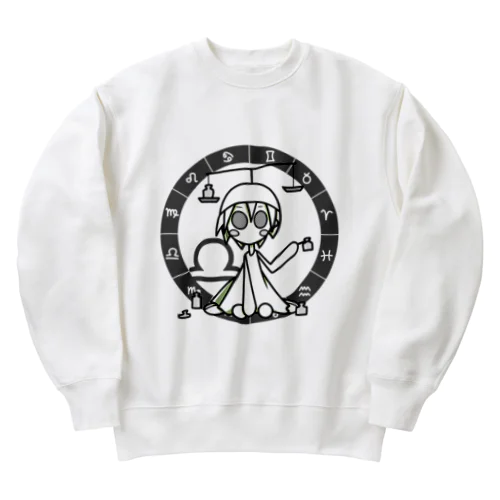 てんびん座 パターン1 Heavyweight Crew Neck Sweatshirt