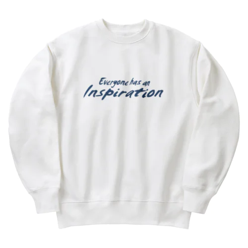 誰にでも閃きがある Heavyweight Crew Neck Sweatshirt