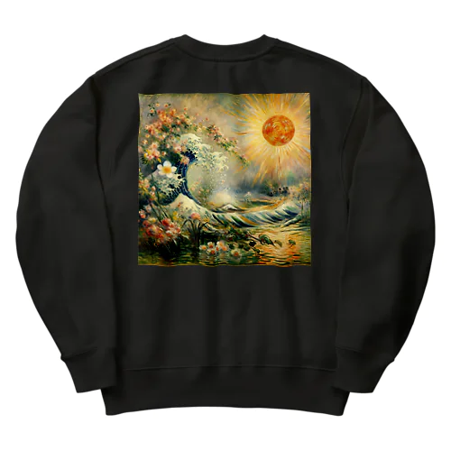 The Great Wave in my mind Heavyweight Crew Neck Sweatshirt