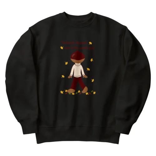 とっくりくんの秋散歩 Heavyweight Crew Neck Sweatshirt