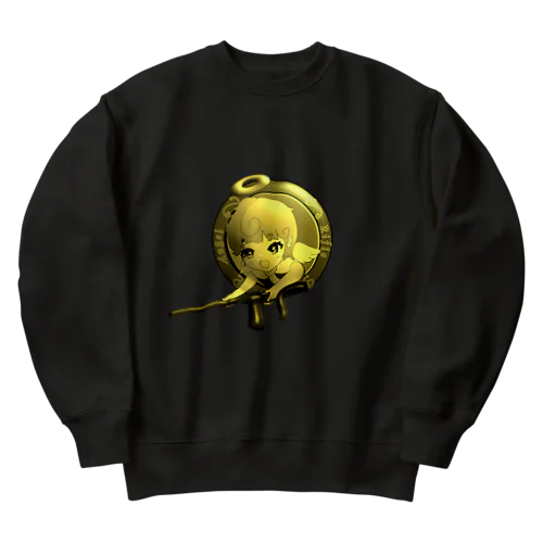 天使✖︎ライフル （アンティークコインVer Heavyweight Crew Neck Sweatshirt