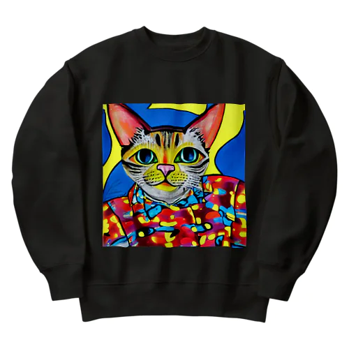 ファンキーcat Heavyweight Crew Neck Sweatshirt