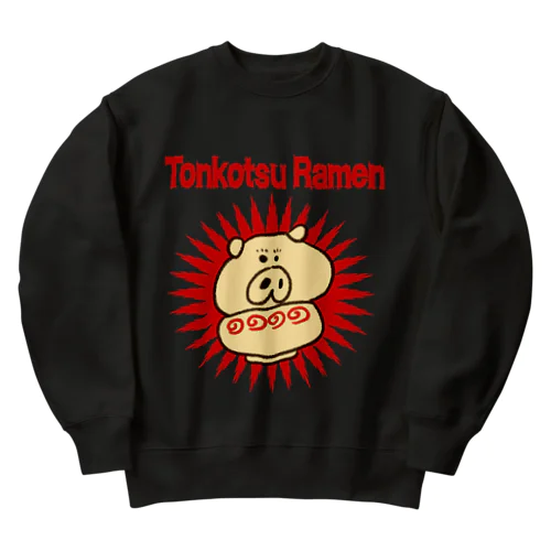 とんこつラーメンくん Heavyweight Crew Neck Sweatshirt