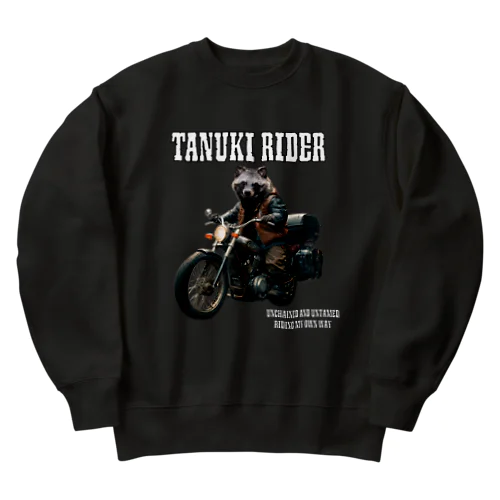 たぬきライダー TANUKI RIDER Heavyweight Crew Neck Sweatshirt