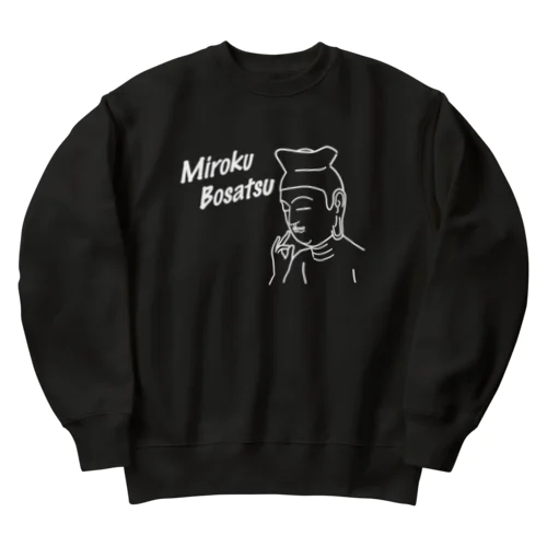 弥勒菩薩(白) Heavyweight Crew Neck Sweatshirt