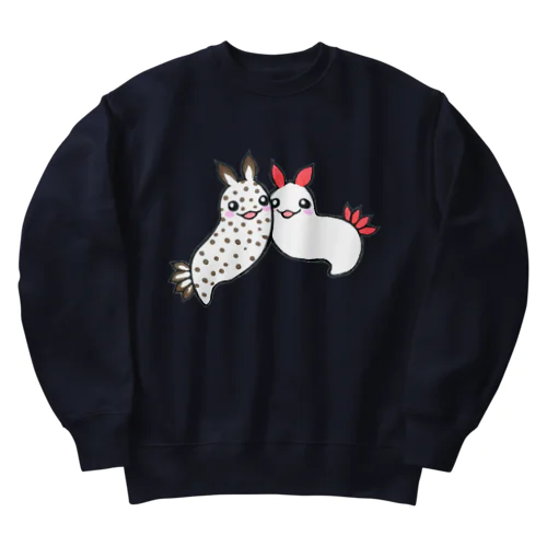 干支に因んだ海の生き物【卯🐰】 Heavyweight Crew Neck Sweatshirt