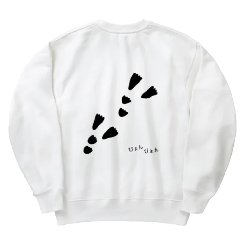 あしあとペタペタ Heavyweight Crew Neck Sweatshirt