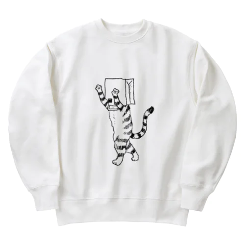 ふくろねこ（ねこかもいぬかも） Heavyweight Crew Neck Sweatshirt