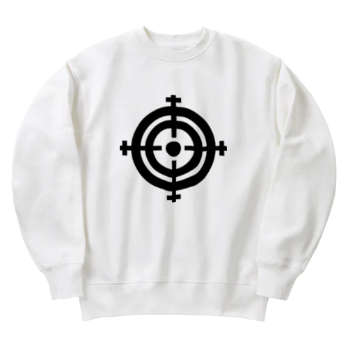 ターゲットマーク ブラック Heavyweight Crew Neck Sweatshirt