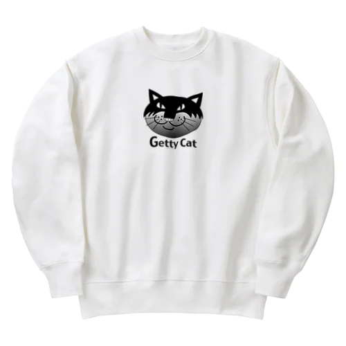 ネコのゲッティ/Getty Cat Heavyweight Crew Neck Sweatshirt