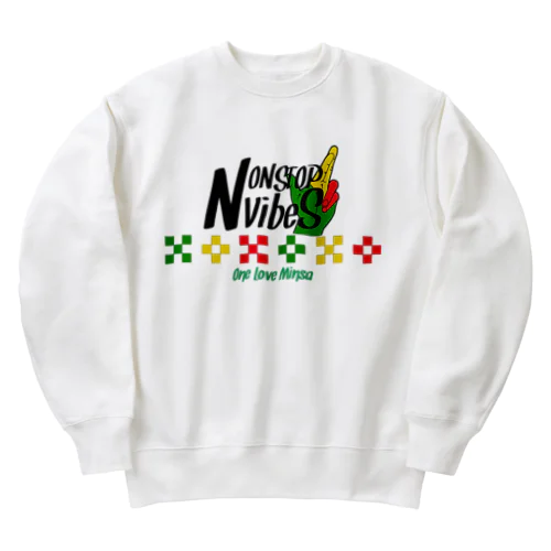 NONSTOP VIBES（Bミンサー） Heavyweight Crew Neck Sweatshirt