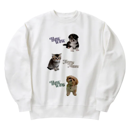 わんにゃんわんスウェット Heavyweight Crew Neck Sweatshirt