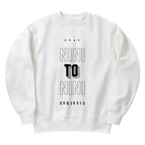 NINI TO NINI Heavyweight Crew Neck Sweatshirt