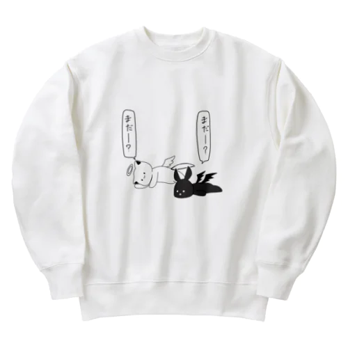 こむぎ&ぽむ（まだー？） Heavyweight Crew Neck Sweatshirt