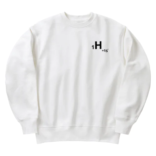 1.hydrogen(黒/表のみ) Heavyweight Crew Neck Sweatshirt