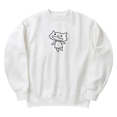 食べたそうなネコ Heavyweight Crew Neck Sweatshirt