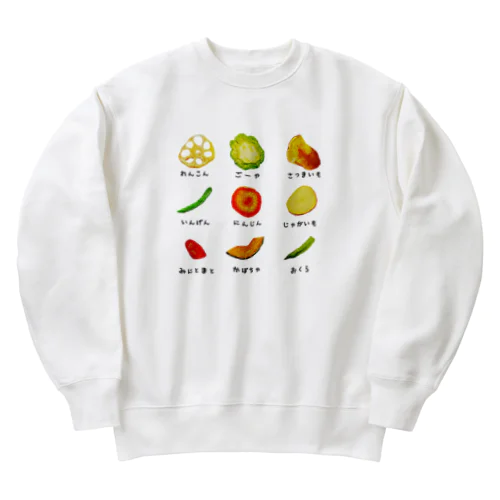 べじたぶるちっぷす Heavyweight Crew Neck Sweatshirt