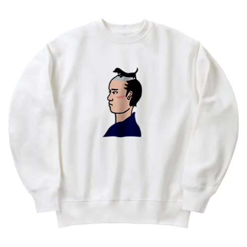 ダックス侍 にらみ Heavyweight Crew Neck Sweatshirt