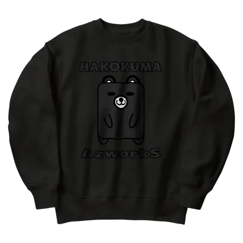 ハコクマ（黒） Heavyweight Crew Neck Sweatshirt