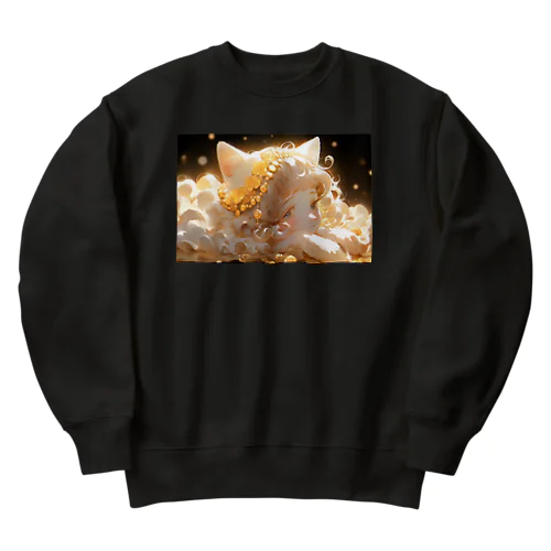 Het kat met de parel  Heavyweight Crew Neck Sweatshirt